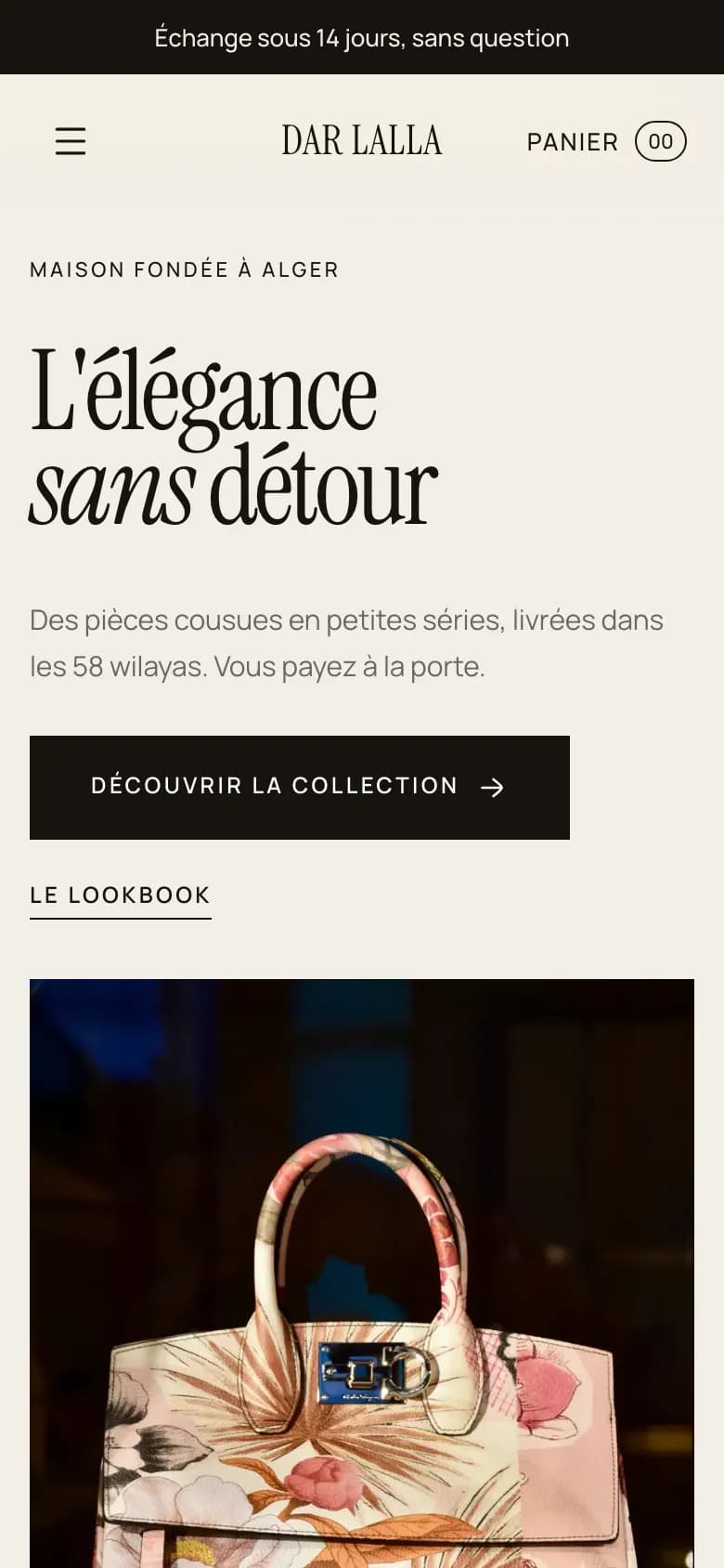 Démo du thème Maison sur mobile